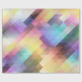 抽象芸術カラーアートデザイン ラッピングペーパー (フラット)