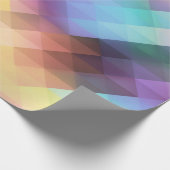 抽象芸術カラーアートデザイン ラッピングペーパー (角)