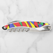 抽象芸術カラーウェイターコルクねじ ソムリエナイフ (裏面)