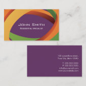 抽象芸術カラーカーブ造園名刺 名刺 (正面/裏面)