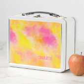 抽象芸術カラーグラデーション発光ジョイプラス名 メタルランチボックス (インサイチュ)