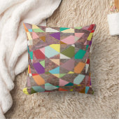 抽象芸術カラーグリッター クッション (ブランケット)