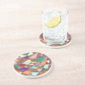 抽象芸術カラーグリッター コースター (側面)