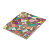 抽象芸術カラーグリッター タイル (側面)