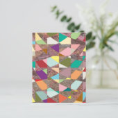 抽象芸術カラーグリッター ポストカード (スタンド正面)