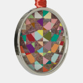 抽象芸術カラーグリッター メタルオーナメント (右)