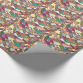抽象芸術カラーグリッター ラッピングペーパー (角)