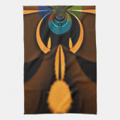 抽象芸術カラーコントラストアートプリント キッチンタオル (縦)