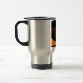 抽象芸術カラーコントラストアートプリント トラベルマグ (左)