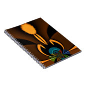 抽象芸術カラーコントラストアートプリント ノートブック (右側)