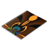 抽象芸術カラーコントラストアートプリント ノートブック (左側)