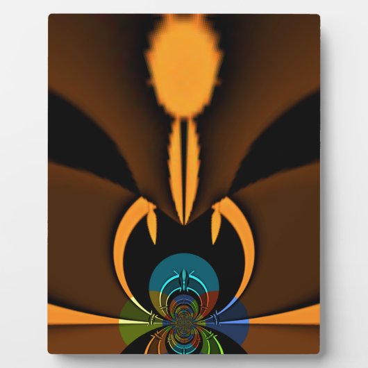 抽象芸術カラーコントラストアートプリント フォトプラーク (正面)