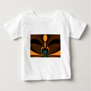 抽象芸術カラーコントラストアートプリント ベビーTシャツ