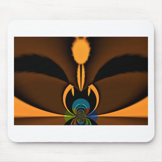 抽象芸術カラーコントラストアートプリント マウスパッド (正面)