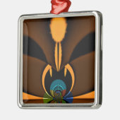 抽象芸術カラーコントラストアートプリント メタルオーナメント (左)