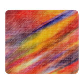 抽象芸術カラーサンセットカットボード カッティングボード (正面)