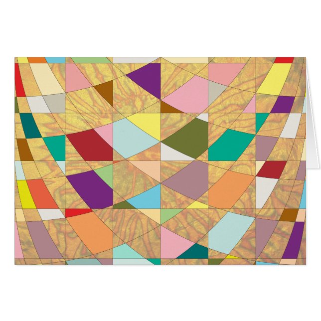 抽象芸術カラーサンバースト (正面横)