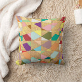 抽象芸術カラーサンバースト クッション (ブランケット)