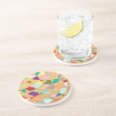 抽象芸術カラーサンバースト コースター (側面)