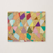 抽象芸術カラーサンバースト ジグソーパズル (横)