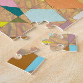 抽象芸術カラーサンバースト ジグソーパズル (側面)