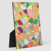 抽象芸術カラーサンバースト フォトプラーク (側面)