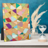 抽象芸術カラーサンバースト フォトプラーク (側面)