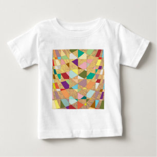 抽象芸術カラーサンバースト ベビーTシャツ