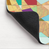 抽象芸術カラーサンバースト マウスパッド (コーナー)