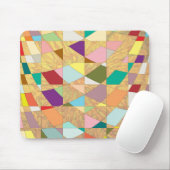 抽象芸術カラーサンバースト マウスパッド (マウス)
