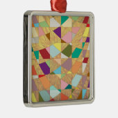 抽象芸術カラーサンバースト メタルオーナメント (右)