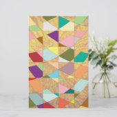 抽象芸術カラーサンバースト 便箋 (スタンド正面)