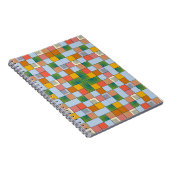 抽象芸術カラーシームレスパターン ノートブック (右側)