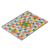 抽象芸術カラーシームレスパターン ノートブック (左側)