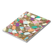 抽象芸術カラーズゴールドフォイルスクラップブック紙 ノートパッド (回転)