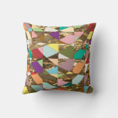 抽象芸術カラーズゴールドフォイル クッション (裏面)