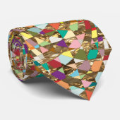抽象芸術カラーズゴールドフォイル ネクタイ (ロール)
