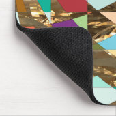 抽象芸術カラーズゴールドフォイル マウスパッド (コーナー)