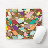 抽象芸術カラーズゴールドフォイル マウスパッド (マウス)
