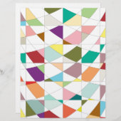 抽象芸術カラーズタペストリースクラップブック紙 (正面/裏面)