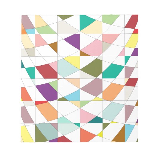 抽象芸術カラーズタペストリースクラップブック紙 ノートパッド (正面)