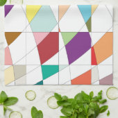 抽象芸術カラーズタペストリー キッチンタオル (折り畳み)