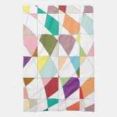 抽象芸術カラーズタペストリー キッチンタオル (縦)