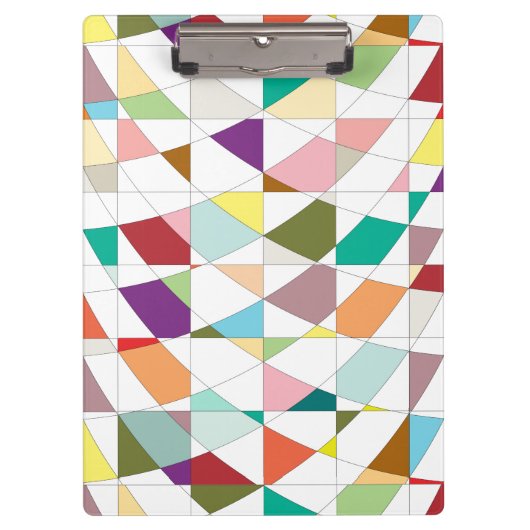 抽象芸術カラーズタペストリー クリップボード (正面)