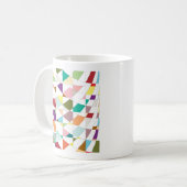 抽象芸術カラーズタペストリー コーヒーマグカップ (正面左)