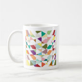 抽象芸術カラーズタペストリー コーヒーマグカップ (左)