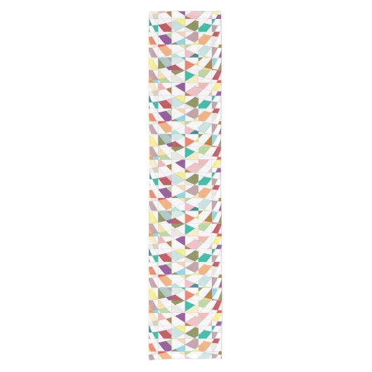 抽象芸術カラーズタペストリー ショートテーブルランナー (正面)