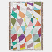 抽象芸術カラーズタペストリー スローブランケット (正面縦)