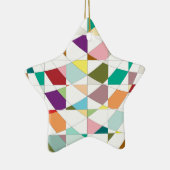 抽象芸術カラーズタペストリー セラミックオーナメント (右)