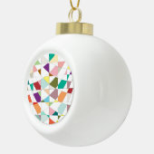 抽象芸術カラーズタペストリー セラミックボールオーナメント (右)